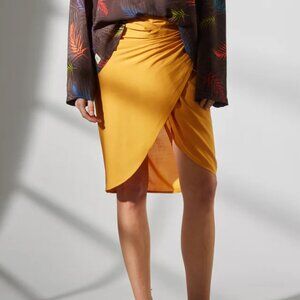 New Blue Cicada 180 Wrap Pareo Sarong Spicy Yellow Swim Beach Cover-Up One Size